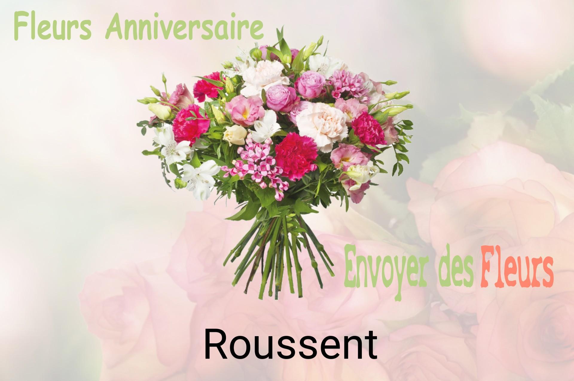 Bouquet de fleurs d’anniversaire livré à Roussent